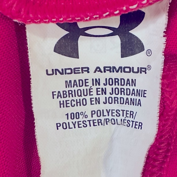 Under Armour HeatGear Sleeveless Tank Size Small Hot Pink VNeckline Racerback - Picture 7 of 10